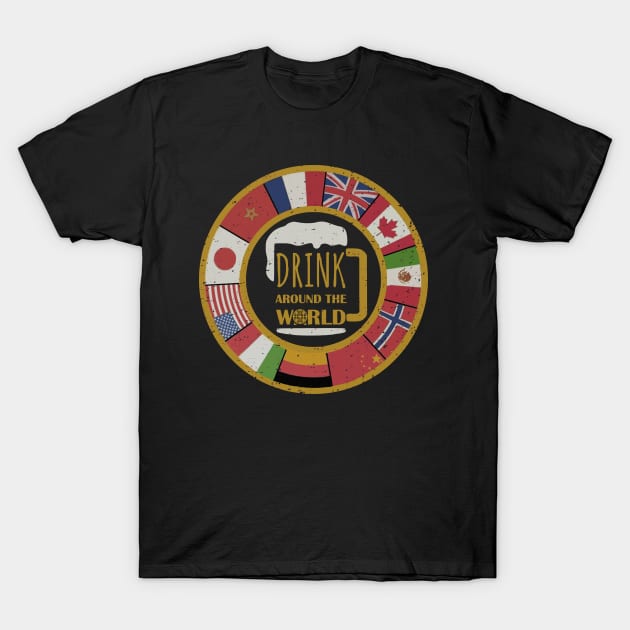 Drink Around The World Showcase T-Shirt by ThisIsFloriduhMan